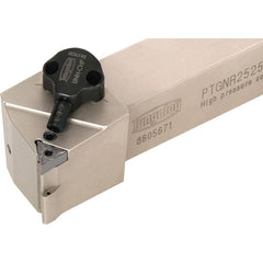 Indexable Turning Toolholder: PTGNR1623-CHP, 91.000 deg Lead Angle, Lever