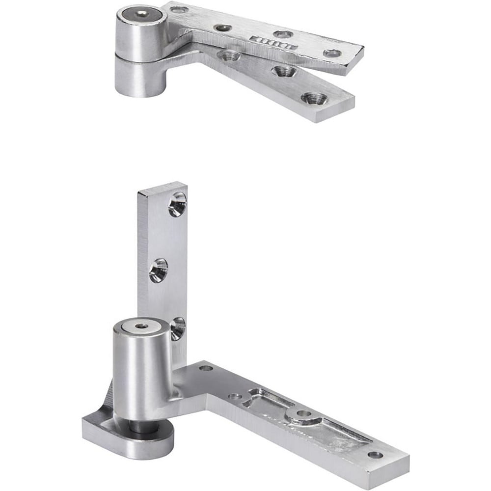 Pivot Hinges; Type: Pivot Hinge; Leaf Height: 5/16; Length (Inch): 5-1/2; Load Capacity (Lb.): 450.000; Minimum Door Thickness (Inch): 2