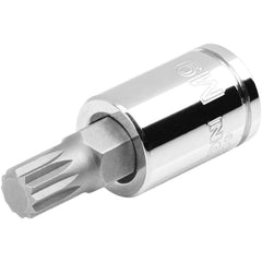 Specialty Sockets; Socket Type: Triple Square; Type: Bit; Drive Size: 3/8 in; Size (Spline): #9; Socket Size: M9; Hex Size (mm): 9.000; Hex Size (Inch): 3/8; Finish: Chrome