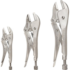 Plier Sets; Plier Type Included: Straight Jaw Locking Pliers; Container Type: None; Handle Material: Steel; Includes: 3 pliers; Insulated: No; Tether Style: Not Tether Capable