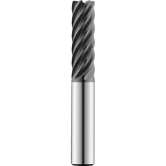 Corner Radius End Mill: 20 mm Dia, 50.00 mm LOC, 4.00 mm Radius, 7 Flute, Solid Carbide