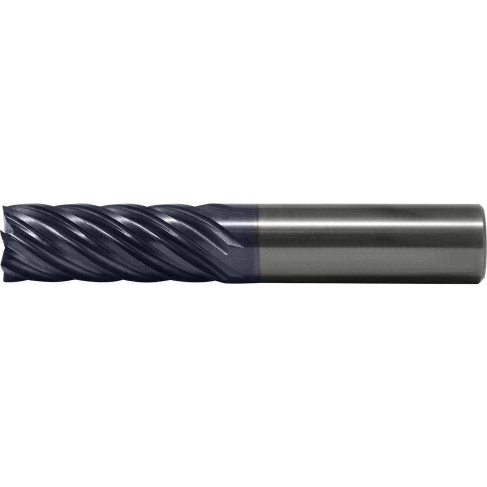 Corner Radius End Mill: 3/4" Dia, 2-1/4" LOC, 0.25 mm Radius, 7 Flute, Solid Carbide