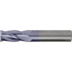 Square End Mill: 1/16" Dia, 1/4" LOC, 4 Flute, Solid Carbide