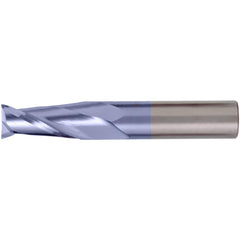 Square End Mill: 1/16" Dia, 1/4" LOC, 2 Flute, Solid Carbide