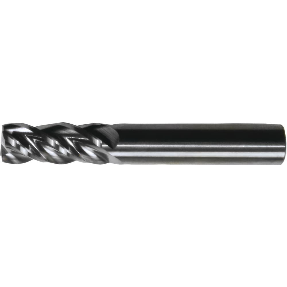 Square End Mill: 5/8" Dia, 3/4" LOC, 4 Flute, Solid Carbide