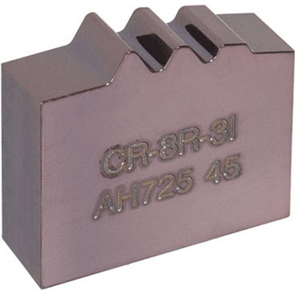 On-Edge Threading Inserts; Insert Style: CR; Insert Size Code: 8; Insert Material: Carbide; Manufacturer Grade: AH725; Thread Type: Internal; Thread Standard: API Round; Internal Threads Per Inch: 8