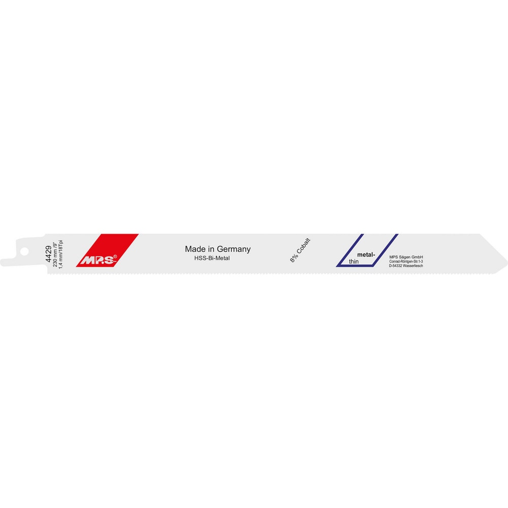 Reciprocating Saw Blades; Blade Material: Bi-Metal; Blade Length (Decimal Inch): 9.0550; Blade Width (Decimal Inch): 0.7480; Teeth Per Inch: 18; Blade Thickness (Decimal Inch): 0.0350