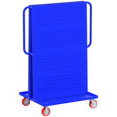 Mobile Work Stands; Stand Type: Mobile A-Frame Lean Tool Cart; Stand Style: A-Frame; Brake Type: Wheel Brake; Leg Style: Fixed; Load Capacity: 1000; Color: Blue; Maximum Height: 62 in