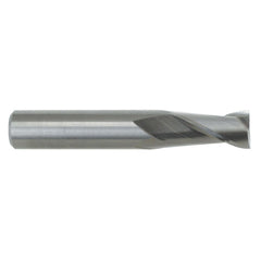 Square End Mill: 3/4" Dia, 1-1/2" LOC, 2 Flute, Solid Carbide