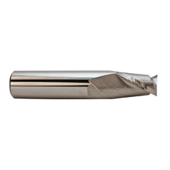 Square End Mill: 3/8" Dia, 5/8" LOC, 2 Flute, Solid Carbide