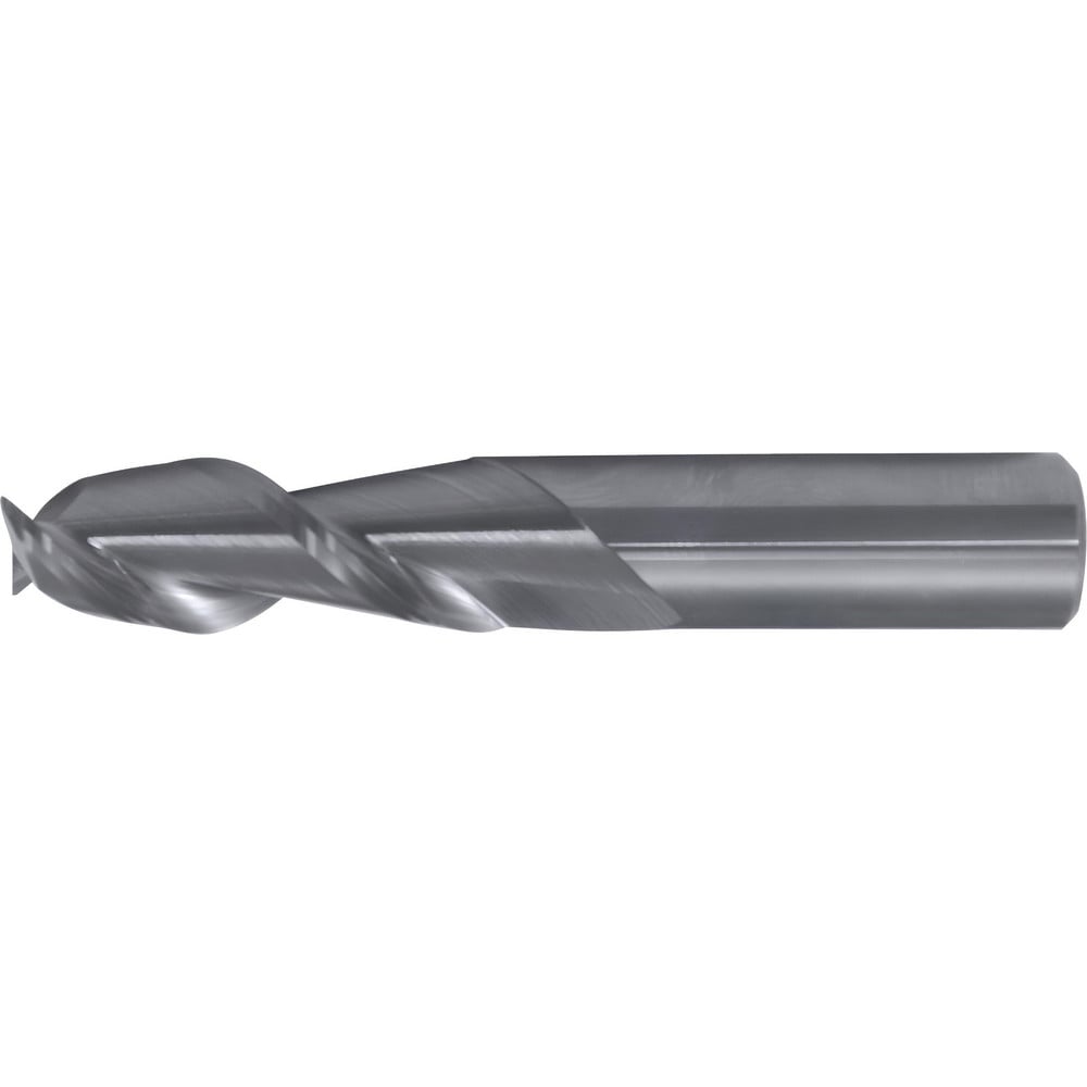 Square End Mill: 3/4" Dia, 1" LOC, 2 Flute, Solid Carbide