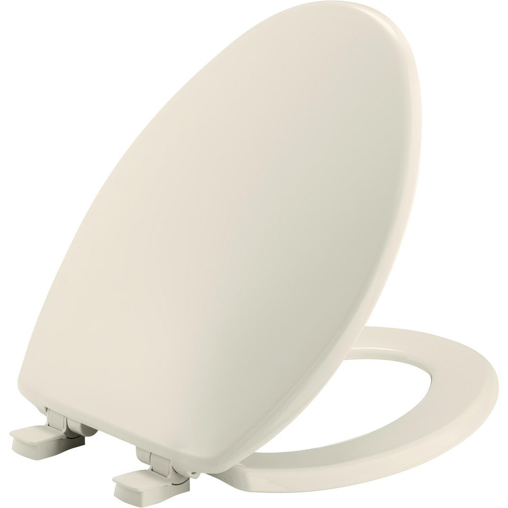 Toilet Seats; Type: Closed, Standard; Style: Elongated; Material: Plastic; Color: Biscuit; Outside Width: 14.313 in; Inside Width: 8.2500 in; Hinge Design: Slow Close;Lift-Off; Length (Inch): 18.63 in