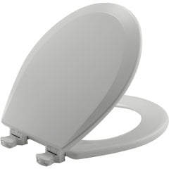 Toilet Seats; Type: Closed, Standard; Style: Round; Material: Enameled Wood; Color: Ice Gray; Outside Width: 14.375 in; Inside Width: 8.3750 in; Hinge Design: Lift-Off; Length (Inch): 16.88 in