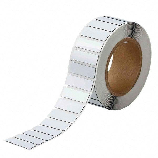 Label Maker Label: White, Polyester, 500 per Roll