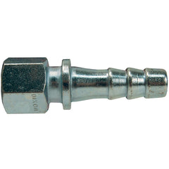 Barbed Hose Fittings; Fitting Type: Nipple, Hose Barb; Material: Plated Steel; Thread Standard: NPT; Thread Size: 3/8; End Connection: Hose Barb x Female NPT; Hose Inside Diameter (Inch): 3/8; Hose Outside Diameter: 3/8