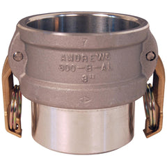 Suction & Discharge Hose Couplings; Type: Butt Weld; Coupling Type: Cam & Groove; Coupling Descriptor: Coupler Butt Weld to Sch. 40 Pipe; Material: Aluminum; Coupler Size (Fractional Inch): 5; Thread Size: Non-Threaded; Hose Size: 5