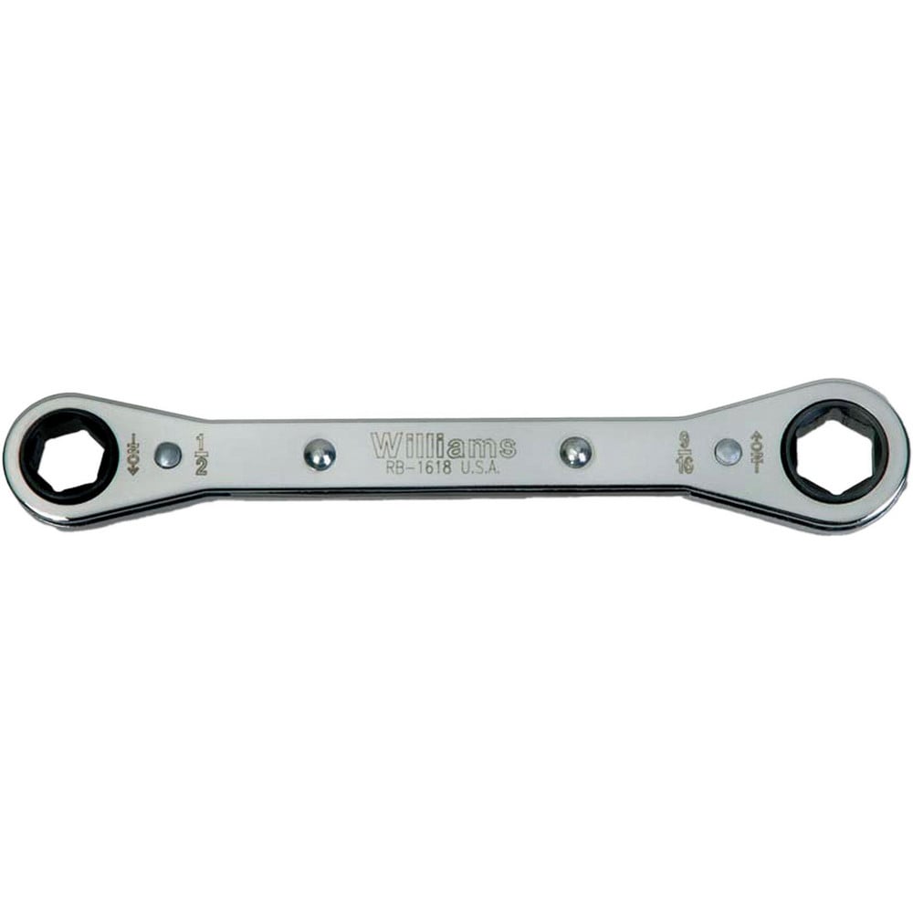 Box End Wrench: 1-1/16 x 1-1/4", 12 Point, Double End