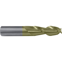 Square End Mill: 3/4" Dia, 3-1/4" LOC, 2 Flute, Solid Carbide