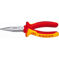 Long Nose Pliers; Pliers Type: Long Nose Pliers, Cutting, Insulated; Jaw Texture: Serrated; Jaw Length (Inch): 1-31/32; Jaw Width (Inch): 21/32