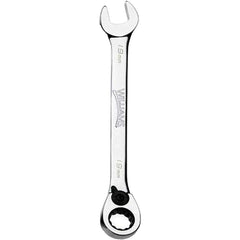 Combination Wrench: 13.00 mm Head Size, 15 deg Offset