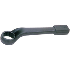 Offset Striking Box End Wrench: 1-7/16", 12 Point, Single End