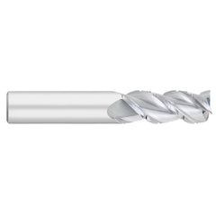 Square End Mill: 1" Dia, 1-3/4" LOC, 3 Flute, Solid Carbide