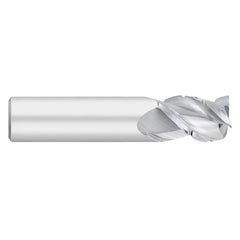 Corner Radius End Mill: 3/8" Dia, 5/8" LOC, 0.0300" Radius, 3 Flute, Solid Carbide