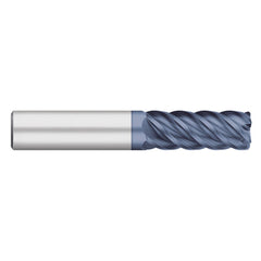 Corner Radius End Mill: 5/16" Dia, 7/8" LOC, 0.0100" Radius, 5 Flute, Solid Carbide