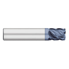 Corner Radius End Mill: 1/8" Dia, 1/4" LOC, 0.50 mm Radius, 5 Flute, Solid Carbide