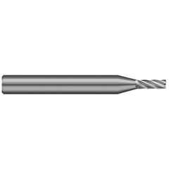 Square End Mill: 1/8" Dia, 3/8" LOC, 5 Flute, Solid Carbide