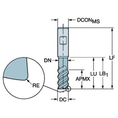 .1050 Dia-Solid Carbide Straight Flute Chucking Reamer