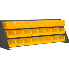 Pick Racks; Rack Type: Floor Rack; Rack Style: Louvered Panel; Bin Type: Hook-On; Assembled: Yes; Load Capacity (Lb.): 150.000; Depth (Inch): 9; Gauge: 16