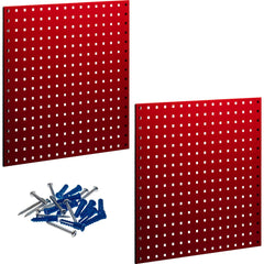 Peg Boards; Board Type: Pegboard Storage Board; Width (Inch): 24; Mount Type: Wall; Height (Inch): 24; Number of Panels: 2; Panel Height: 24 in; Panel Width: 24 in; Load Capacity: 300 lb