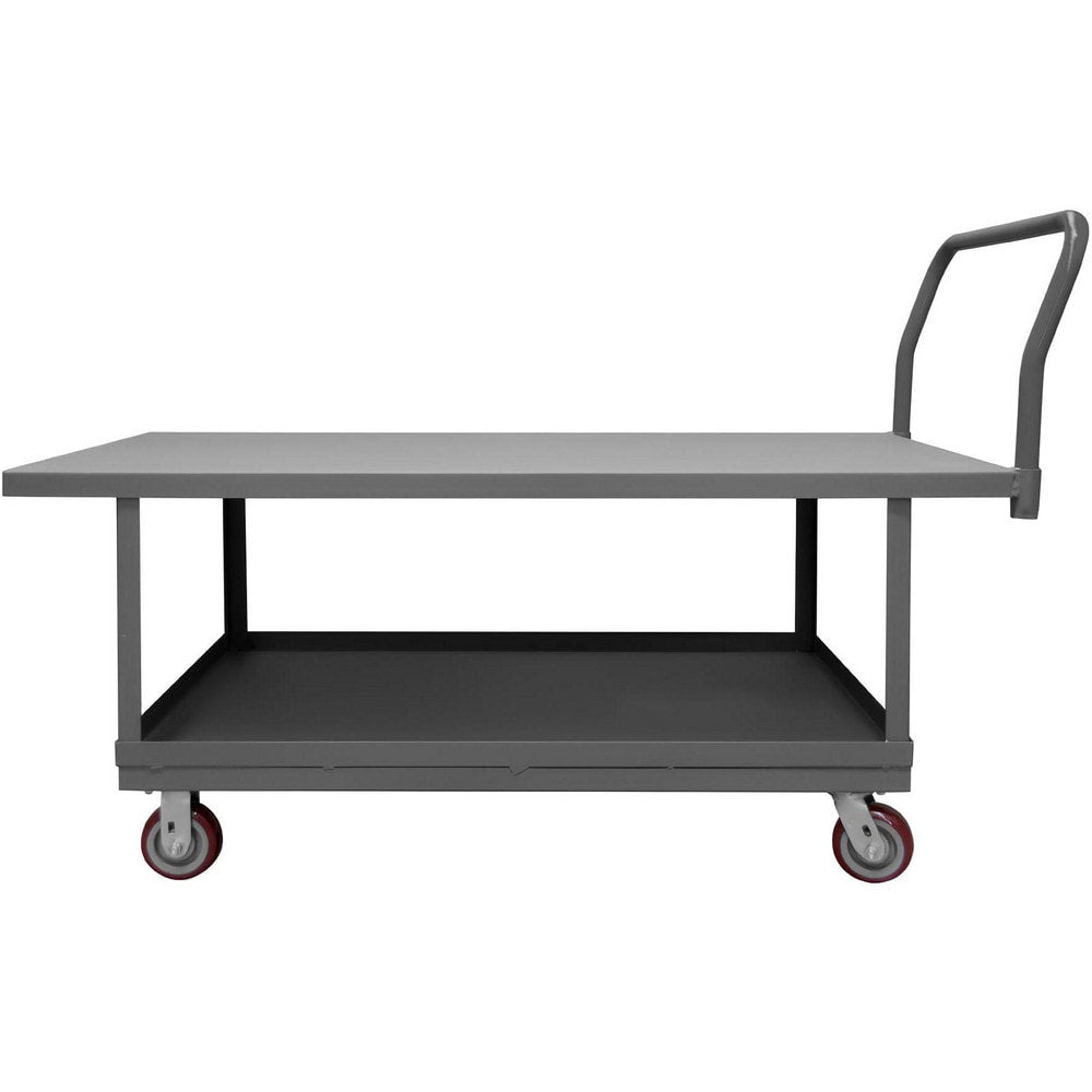 Platform Truck: Steel, 27" High, 60" Long, 24" Wide