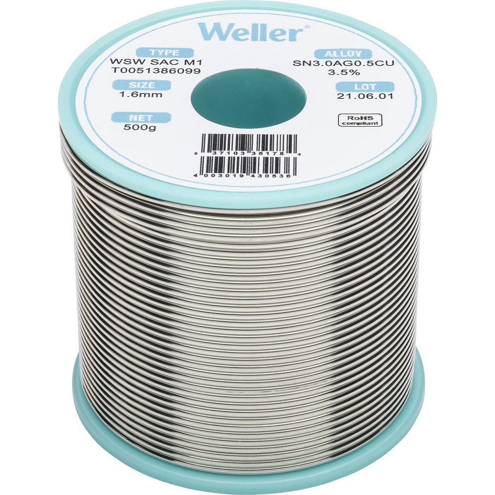 Solder; Solder Type: Lead Free; Material: Alloy; Container Type: Spool; Container Size: 500 g; Minimum Melting Temperature: 422.6; Maximum Melting Temperature: 429.8