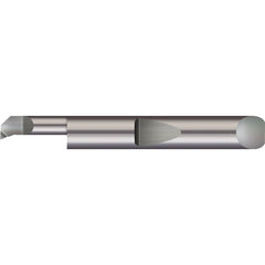 Boring Bars; Boring Bar Type: Boring; Cutting Direction: Right Hand; Minimum Bore Diameter (Decimal Inch): 0.1100; Minimum Bore Diameter (mm): 2.800; Material: Solid Carbide; Maximum Bore Depth (Decimal Inch): 0.3000; Projection (Decimal Inch): 0.0150