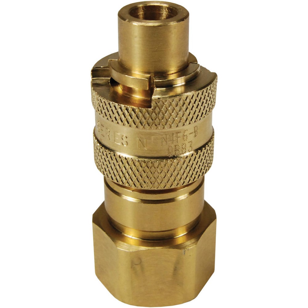 Pneumatic Hose Fittings & Couplings; Fitting Type: Plug; Type: Plug; Interchange Type: Bowes; Thread Type: NPTF; Material: Brass; Thread Standard: Female NPT