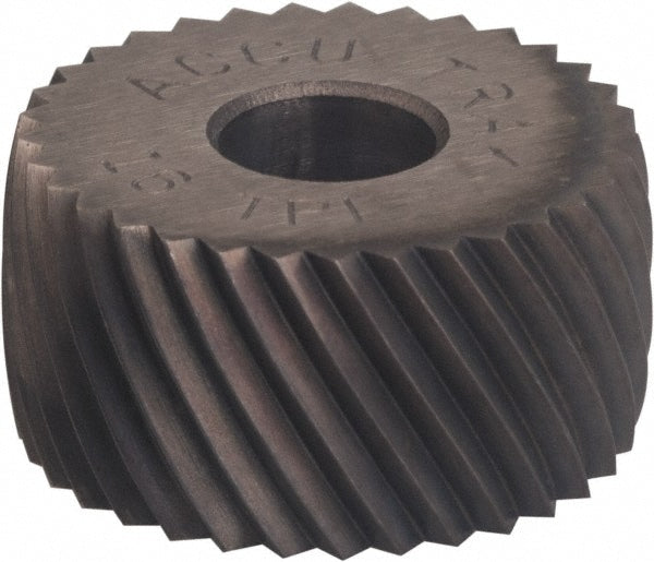 Convex Knurl Wheel: 3/4" Dia, 90 &deg; Tooth Angle, 21 TPI, Diagonal, Cobalt