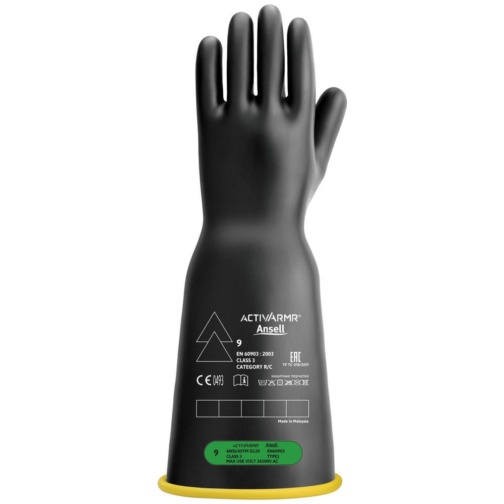 Rubber Linesman Gloves: Activarmr RIG316YBBC, Class 3, Size 3X-Large, 16" Long