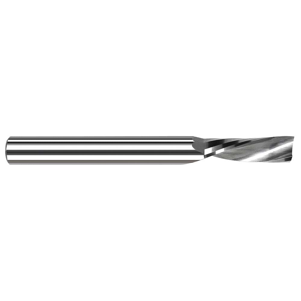 Square End Mill: 1/8" Dia, 1/2" LOC, 1 Flute, Solid Carbide