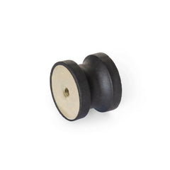 Vibration Isolators; Isolator Type: Plate/Plate; Insert Material: Zinc-Plated Steel; Isolator Material: Natural Rubber; Maximum Load Capacity: 1478.00 N; Top Diameter: 40.00; Bottom Diameter: 40; Thread Size: 5/16-18; Overall Width: 40 mm