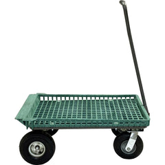 Bar, Panel & Platform Trucks; Truck Type: Garden Cart ; Load Capacity: 250 lb; Platform Profile: Lipped; Platform Style: Perforated