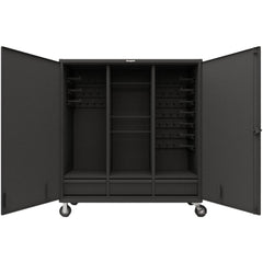 Steel Storage Cabinet: 72" Wide, 30" Deep, 72" High