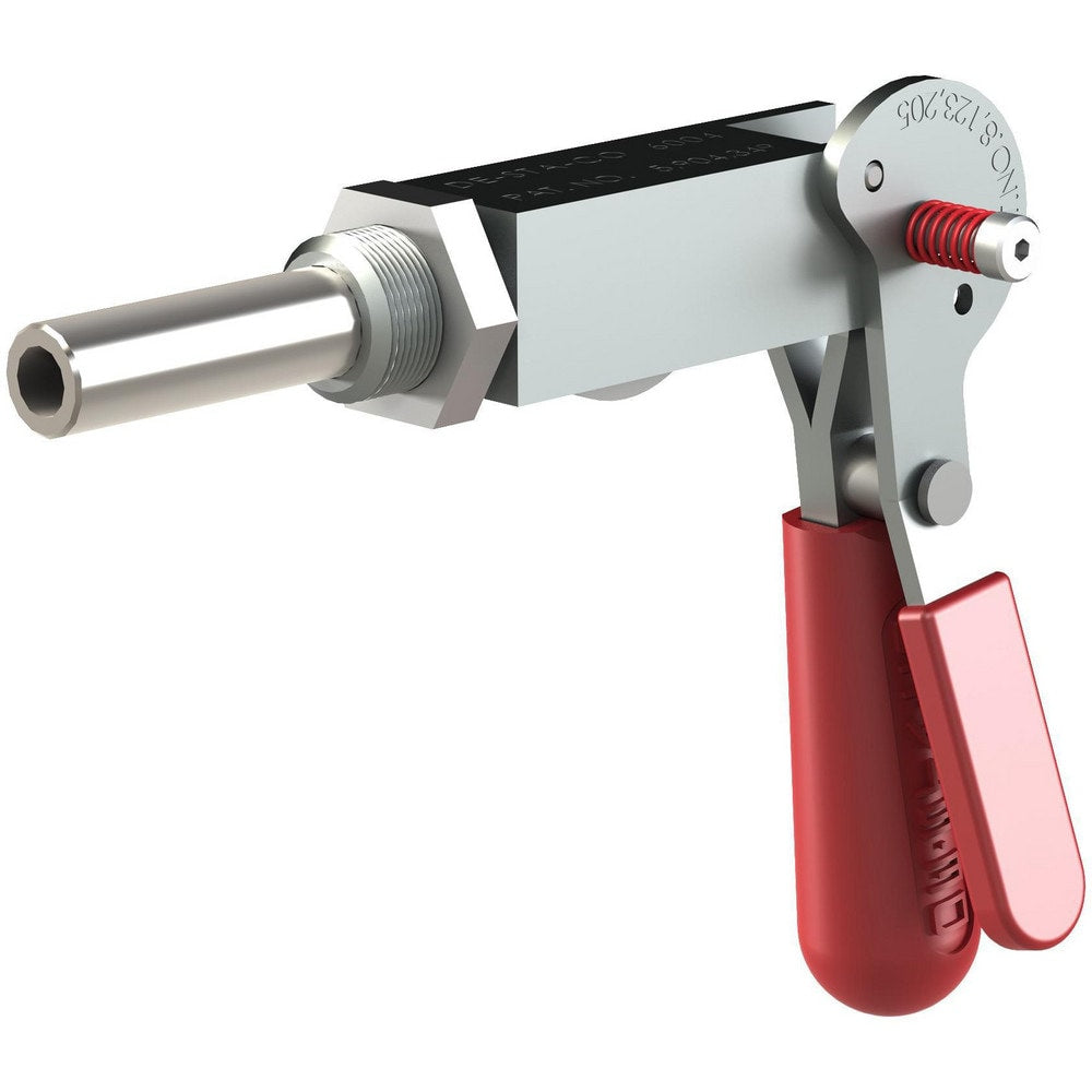 Standard Straight-Line Action Clamps; Load Capacity (N): 2000.00; Load Capacity: 2000; Plunger Travel (Decimal Inch): 1.5000; Plunger Travel: 1.5 in; Plunger Shape: Round