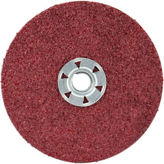 Fiber Disc:  4-1/2" Disc Dia, 5/8-11 Hole, Threaded Arbor Hole, 24 Grit, Ceramic Alumina