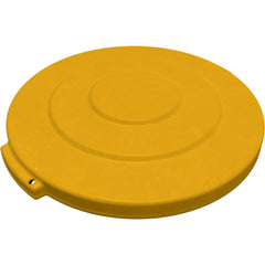 Trash Can & Recycling Container Lids; Lid Type: Flat; Lid Shape: Round; Container Shape: Round; Compatible Container Capacity: 10 Gallon; Color: Yellow; Material: HDPE; For Use With: Bronco 10 Gallon Trash Container