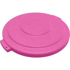 Trash Can & Recycling Container Lids; Lid Type: Flat; Lid Shape: Round; Container Shape: Round; Compatible Container Capacity: 20 Gallon; Color: Pink; Material: HDPE; For Use With: Bronco 20 Gallon Trash Contain