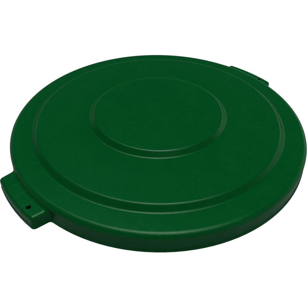 Trash Can & Recycling Container Lids; Lid Type: Flat; Lid Shape: Round; Container Shape: Round; Compatible Container Capacity: 32 Gallon; Color: Green; Material: HDPE; For Use With: Bronco 32 Gallon Trash Container