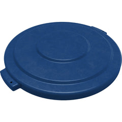 Trash Can & Recycling Container Lids; Lid Type: Flat; Lid Shape: Round; Container Shape: Round; Compatible Container Capacity: 32 Gallon; Color: Blue; Material: HDPE; For Use With: Bronco 32 Gallon Trash Container