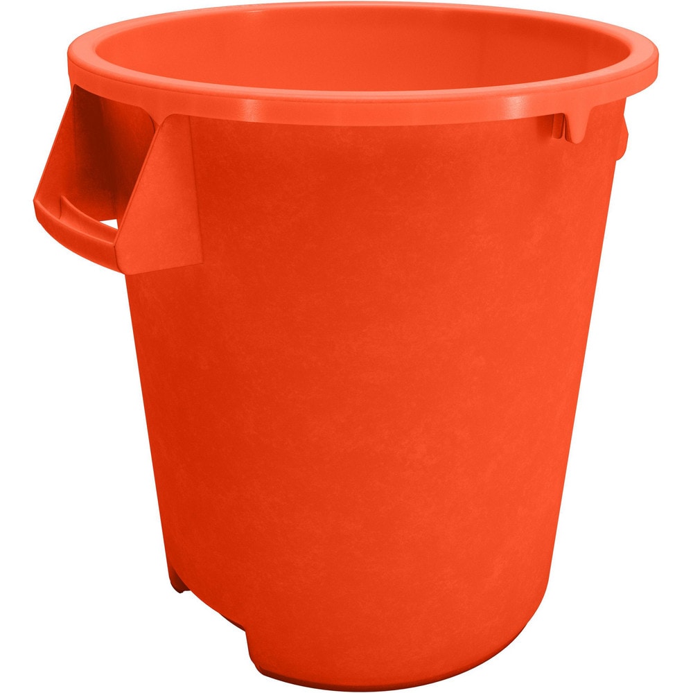 Trash Cans & Recycling Containers; Product Type: Trash Can; Type: Waste Bin Trash Container; Container Capacity: 10.00; Container Shape: Round; Lid Type: No Lid; Container Material: Polyethylene; Color: Orange; Material: Polyethylene